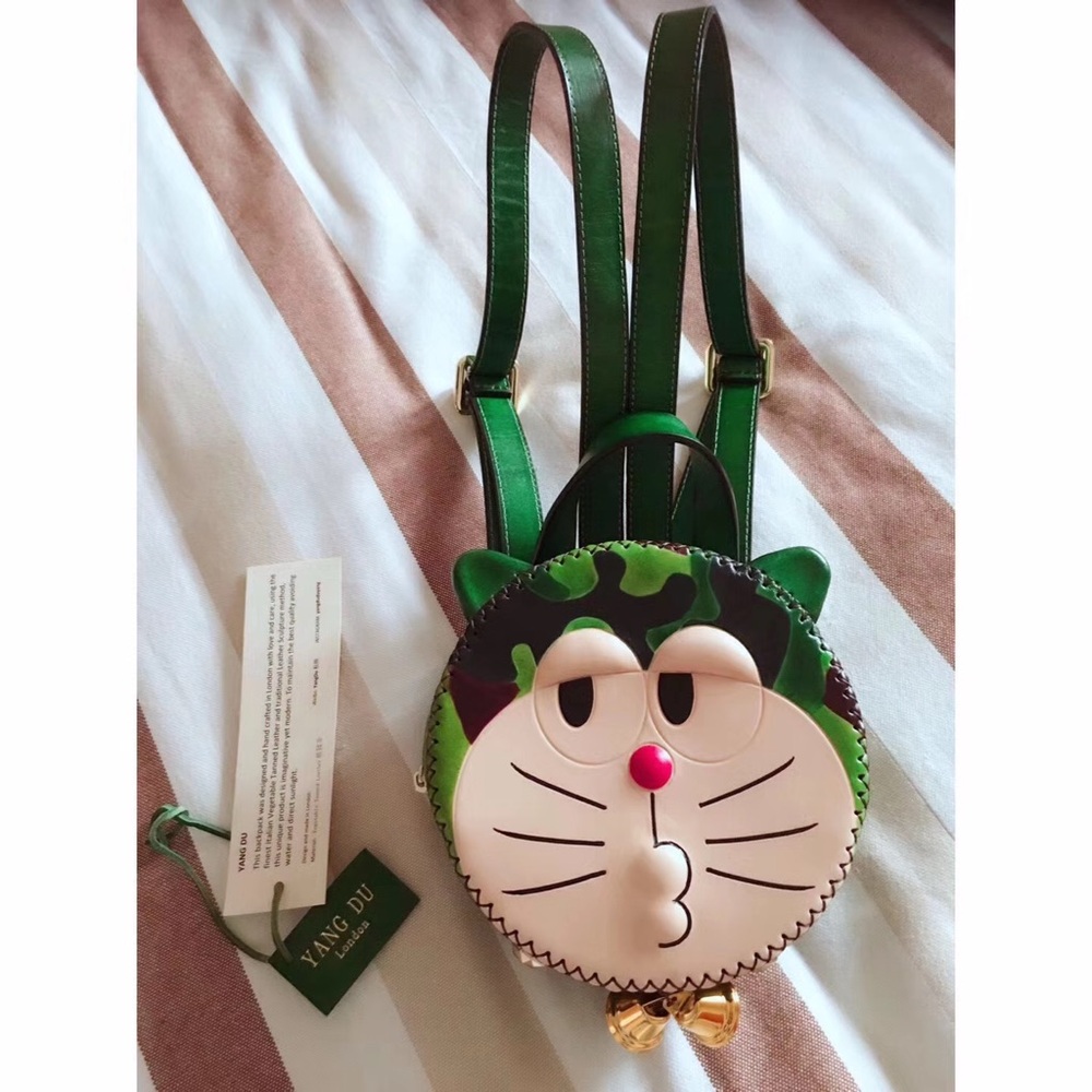 Nwt Yangdu london Doraemon handmade backpack